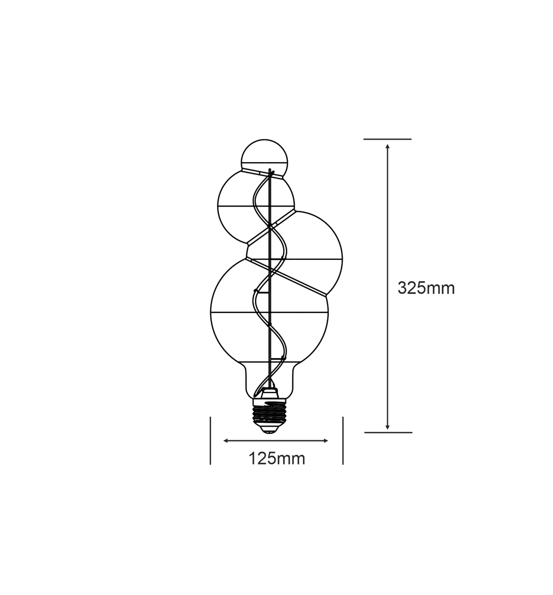 Classic Style LED Type A1 E27 Dimmable 4W 2100K 120lm 4300022  Luxram Classic Style